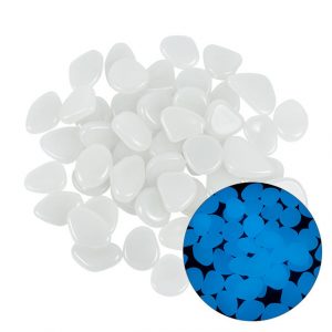 100Pcs Garden Decor Luminous Stones Glow In Dark Decorative Pebbles Pebble Rocks Outdoor Fish Tank Aquarium Decorations 2025 - US $8.99