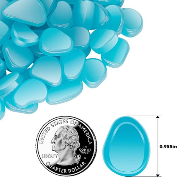 100Pcs Garden Decor Luminous Stones Glow In Dark Decorative Pebbles Pebble Rocks Outdoor Fish Tank Aquarium Decorations 2025 - US $8.99