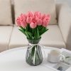 10pcs Lifelike PU Tulip Artificial Flowers: Perfect for Home Decor, Wedding Decorations, and Events - Realistic Feel Tulips for Added Elegance 2025 -