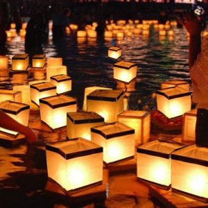 10PCS Square Paper Lantern With Floating Water Lanterns For Wedding Birthday Party No Candle 15X15CM/6“X6“ 2025 - US $10.99