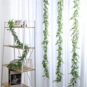 1PC artificial green plant artificial eucalyptus wreath vine 1.8m ins eucalyptus wall hanging simulation plant vine Wedding Decoration 2025 - US $13.4