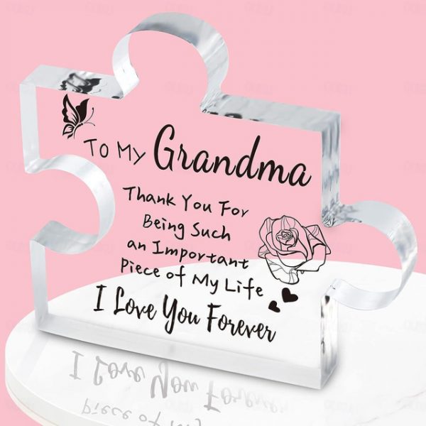 1pc, Gifts For Women, Engraved Puzzle Acrylic Plaque 3.94 X 3.94 Inch (About 10 X 10 Cm), Birthday Gifts For Women Friendship, Friendship Gifts For Wo