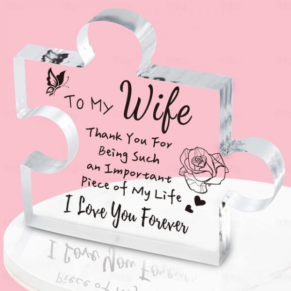 1pc, Gifts For Women, Engraved Puzzle Acrylic Plaque 3.94 X 3.94 Inch (About 10 X 10 Cm), Birthday Gifts For Women Friendship, Friendship Gifts For Wo