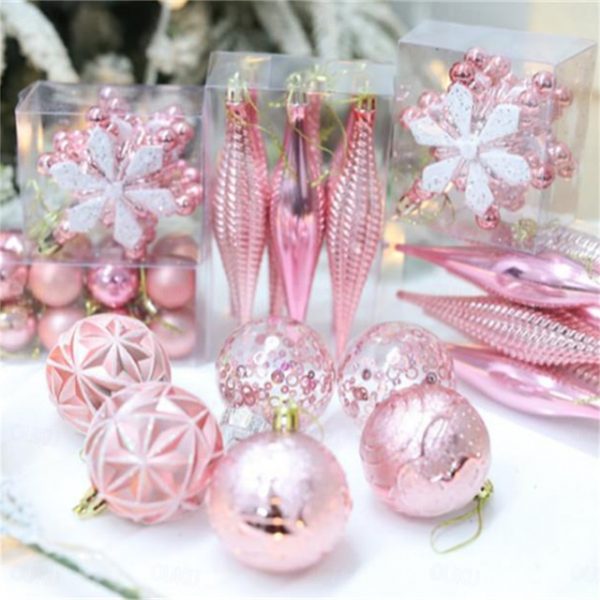 40PCS Christmas Tree Decorations Baubles Set White and Red Christmas Baubles Set Shatterproof Christmas Balls Ornaments for Xmas Christmas Tree 2025 -