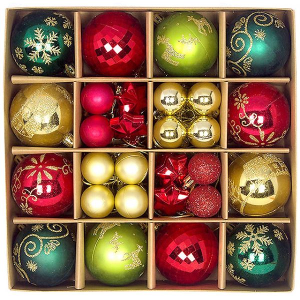 44Pcs Christmas Baubles Ornaments for Xmas Christmas Tree - Christmas Tree Decorations Hanging Ball for Holiday Wedding Party Decoration 2025 - US $12