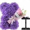 Artificial Rose Bear Flower Arrangement Mother's Day Gift- Foam Roses with Container for Mother's Day, Anniversary, Wedding, Birthday 2025 - US $23.99