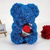 Artificial Rose Bear Flower Arrangement Mother's Day Gift- Foam Roses with Container for Mother's Day, Anniversary, Wedding, Birthday 2025 - US $23.99