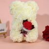 Artificial Rose Bear Flower Arrangement Mother's Day Gift- Foam Roses with Container for Mother's Day, Anniversary, Wedding, Birthday 2025 - US $23.99