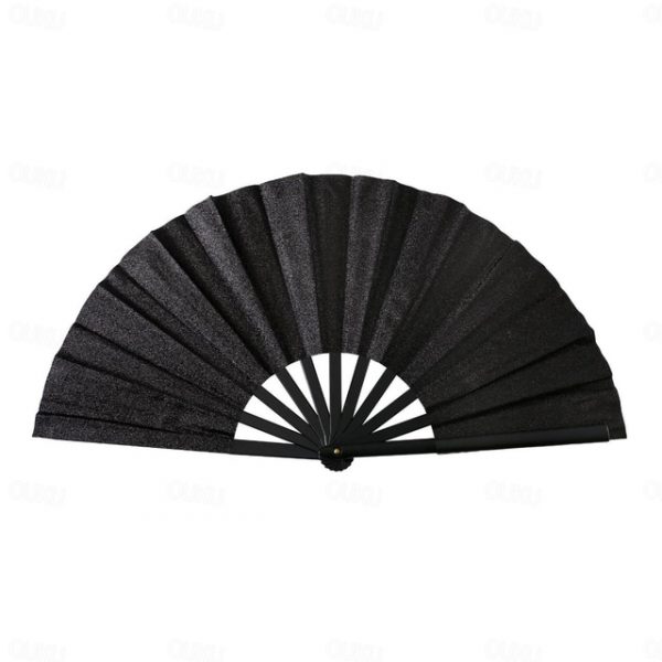 Boots on The Ground Fan Large Holographic Folding Hand Fan Line Dance Popping Fan, Clap Fans for Line Dancing Foldable Craft Holding Laser Colors Hand