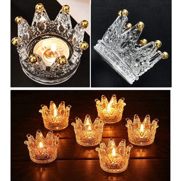 Crystal Candle Holder (Candle Not Included), Elegant Home Decor, Gift for Father's Day, Mother's Day, Christmas, Valentine's Day, Anniversary, Birthda