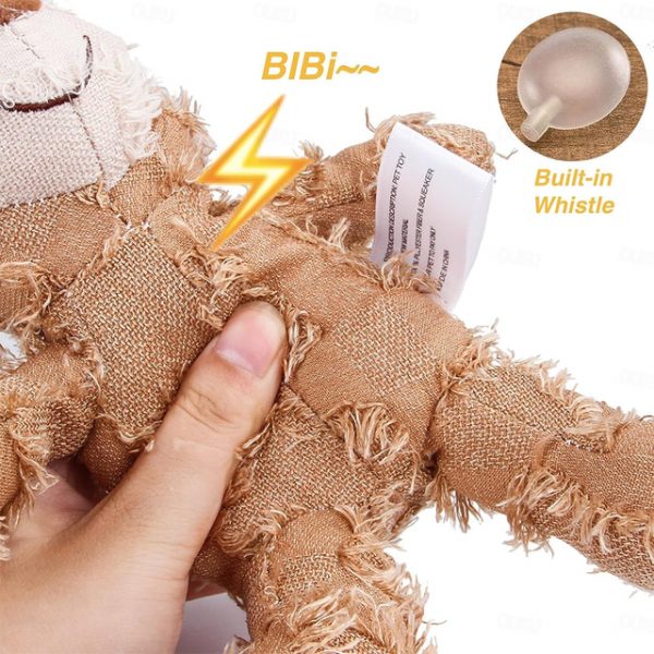 Dog Companion For Heavy Chewers,Indestructible Bear Dog Toy- Durable Squeaky Plush Toy, Unbreakable and Robust for Aggressive Chewers 2025 - US $10.99