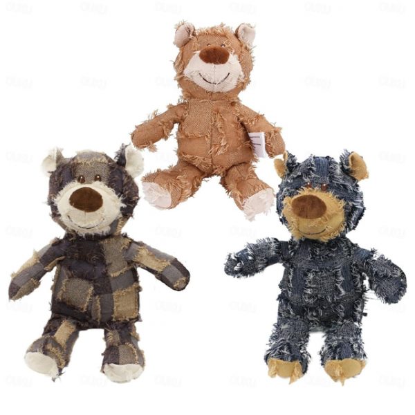 Dog Companion For Heavy Chewers,Indestructible Bear Dog Toy- Durable Squeaky Plush Toy, Unbreakable and Robust for Aggressive Chewers 2025 - US $10.99