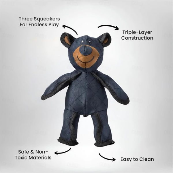 Dog Companion For Heavy Chewers,Indestructible Bear Dog Toy- Durable Squeaky Plush Toy, Unbreakable and Robust for Aggressive Chewers 2025 - US $10.99