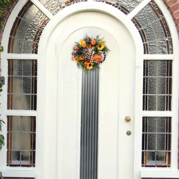 Fall Wreath Thanksgiving Wreath for Front Door Simple Fall Sign for Halloween Thanksgiving Outdoor Decor Hanging Ornaments 2025 - US $23.99