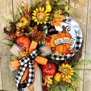 Fall Wreath Thanksgiving Wreath for Front Door Simple Fall Sign for Halloween Thanksgiving Outdoor Decor Hanging Ornaments 2025 - US $23.99