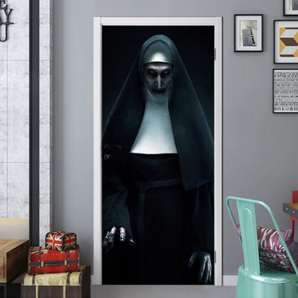 Halloween Ghost Sister Creative 3D Door Sticker Personalized Wood Door Home Decoration Wall Decal Paper Refurbished Wall Decal 2025 - US $22.99
