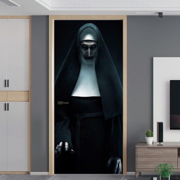 Halloween Ghost Sister Creative 3D Door Sticker Personalized Wood Door Home Decoration Wall Decal Paper Refurbished Wall Decal 2025 - US $22.99