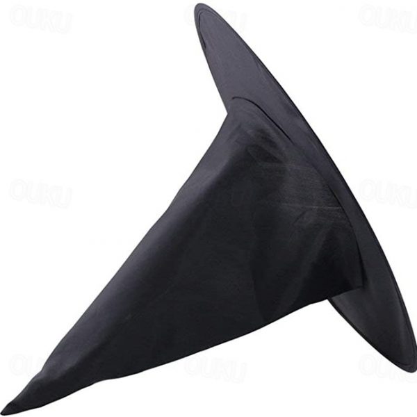 Halloween Witch Hat Black Pointed Wizard Hat for Adults, Oxford Fabric Halloween Costume Accessory, Horror Party Decor for Cosplay, 1 Pack 2025 - US $
