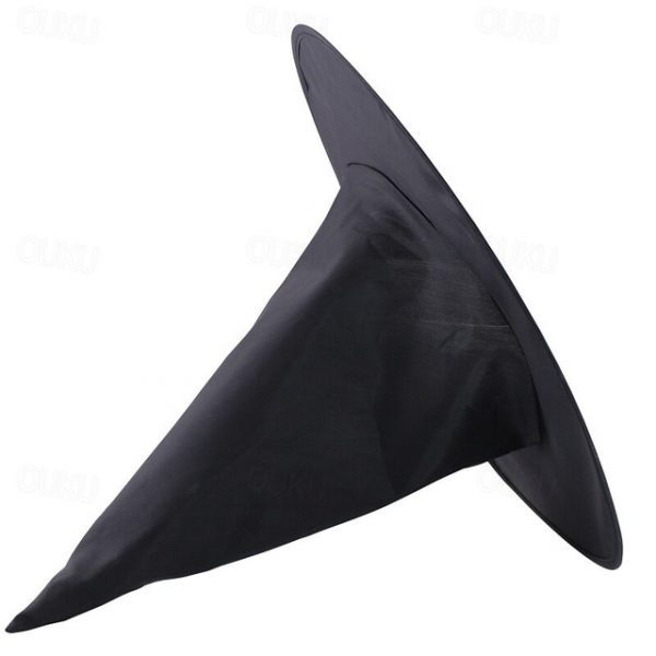 Halloween Witch Hat Black Pointed Wizard Hat for Adults, Oxford Fabric Halloween Costume Accessory, Horror Party Decor for Cosplay, 1 Pack 2025 - US $