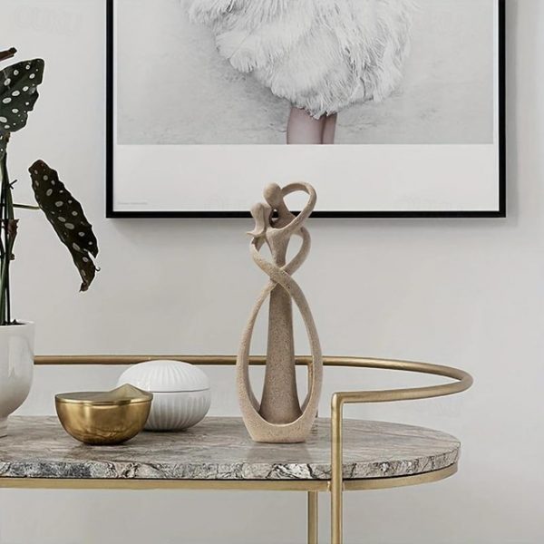 Kissing Couple Statue Abstract Sculpture Resin Statue Home Decor Modern Home Office Desktop Shelf Bookshelf Decoration,Christmas Gift 2025 - US $13.99