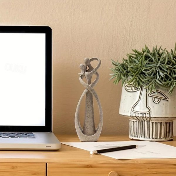 Kissing Couple Statue Abstract Sculpture Resin Statue Home Decor Modern Home Office Desktop Shelf Bookshelf Decoration,Christmas Gift 2025 - US $13.99