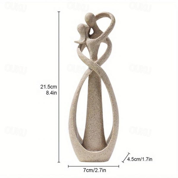 Kissing Couple Statue Abstract Sculpture Resin Statue Home Decor Modern Home Office Desktop Shelf Bookshelf Decoration,Christmas Gift 2025 - US $13.99