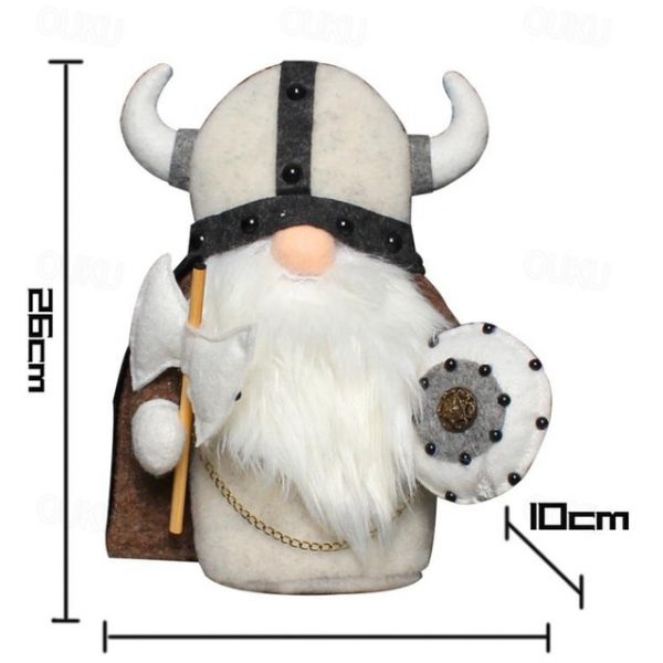 Medieval Viking Gladiator Gnome Plush Doll, Faceless Elder Warrior Stuffed Figurine, Nordic Knight Plush Decor Toy 2025 - US $10.99