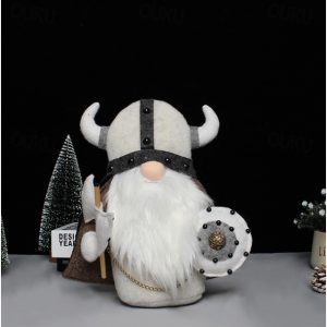 Medieval Viking Gladiator Gnome Plush Doll, Faceless Elder Warrior Stuffed Figurine, Nordic Knight Plush Decor Toy 2025 - US $10.99