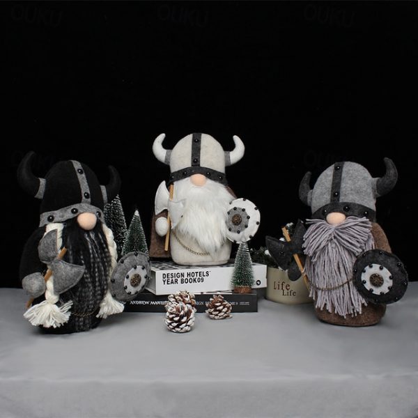 Medieval Viking Gladiator Gnome Plush Doll, Faceless Elder Warrior Stuffed Figurine, Nordic Knight Plush Decor Toy 2025 - US $10.99