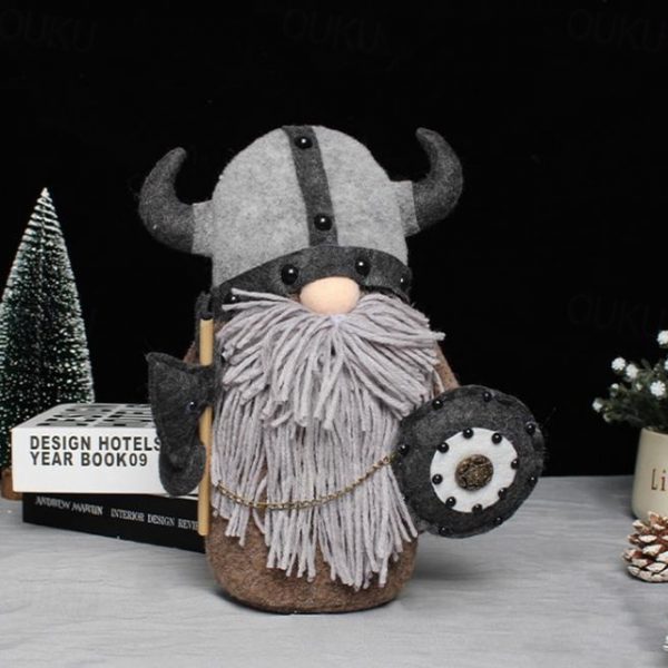 Medieval Viking Gladiator Gnome Plush Doll, Faceless Elder Warrior Stuffed Figurine, Nordic Knight Plush Decor Toy 2025 - US $10.99