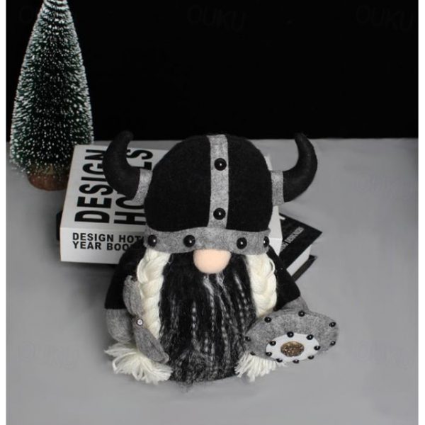 Medieval Viking Gladiator Gnome Plush Doll, Faceless Elder Warrior Stuffed Figurine, Nordic Knight Plush Decor Toy 2025 - US $10.99