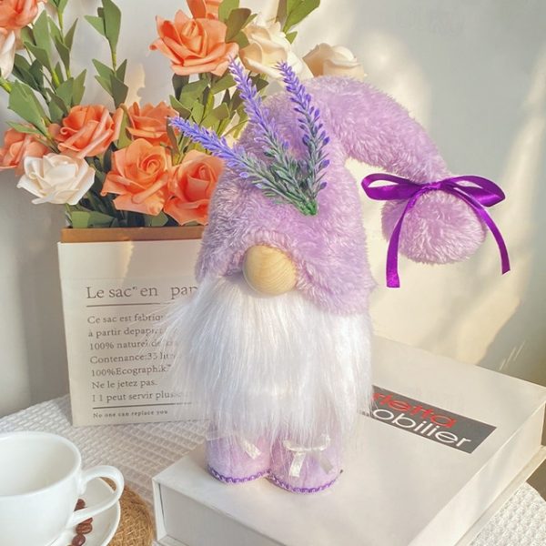 Mother's Day Gnome Decoration, Purple Standing Faceless Gnome Doll, Tabletop Figurine for Mom, Cute Holiday Shelf Decor Gift for Her 2025 - US $5.99