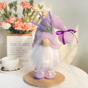 Mother's Day Gnome Decoration, Purple Standing Faceless Gnome Doll, Tabletop Figurine for Mom, Cute Holiday Shelf Decor Gift for Her 2025 - US $5.99