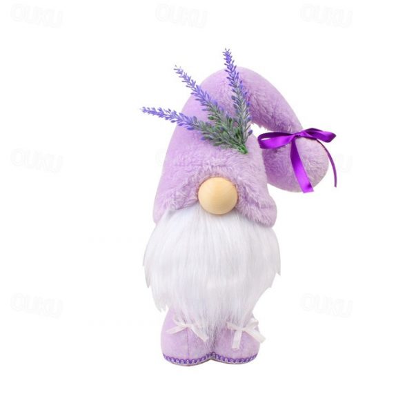Mother's Day Gnome Decoration, Purple Standing Faceless Gnome Doll, Tabletop Figurine for Mom, Cute Holiday Shelf Decor Gift for Her 2025 - US $5.99