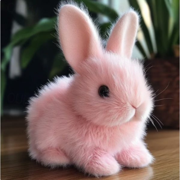My Realistic Bunny Toy, Interactive Bunny Easter Decoration Realistic Bunny Gift for Kids- Jumping, Twitching, and Shaking Ears, Bunny Realistic Bunny