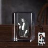 Personalized Graduation Gift Custom 3D Engraved Crystal Photo Class of 2025 Graduate Inspirational Gifts Rectangle Shaped Holographic Laser Photo Deco
