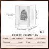 Personalized Graduation Gift Custom 3D Engraved Crystal Photo Class of 2025 Graduate Inspirational Gifts Rectangle Shaped Holographic Laser Photo Deco