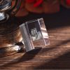 Personalized Graduation Gift Custom 3D Engraved Crystal Photo Class of 2025 Graduate Inspirational Gifts Rectangle Shaped Holographic Laser Photo Deco