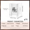 Personalized Graduation Gift Custom 3D Engraved Crystal Photo Class of 2025 Graduate Inspirational Gifts Rectangle Shaped Holographic Laser Photo Deco