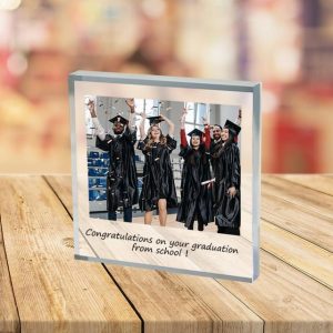 Personalized Graduation Photo Block Acrylic Custom Glass Photo Block Acrylic Block Photo Crystal Wedding Gift Birthday Father's Day Weddings 2025 - US