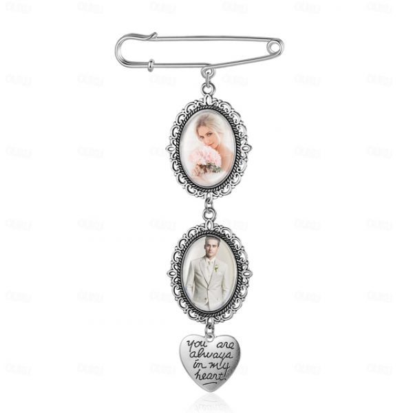 Personalized Graduation Pin Brooch Custom Photo Charm Best Wedding Graduation Memorial Sympathy Gift for Anniversary or Birthday Ideal for Friends, Fa