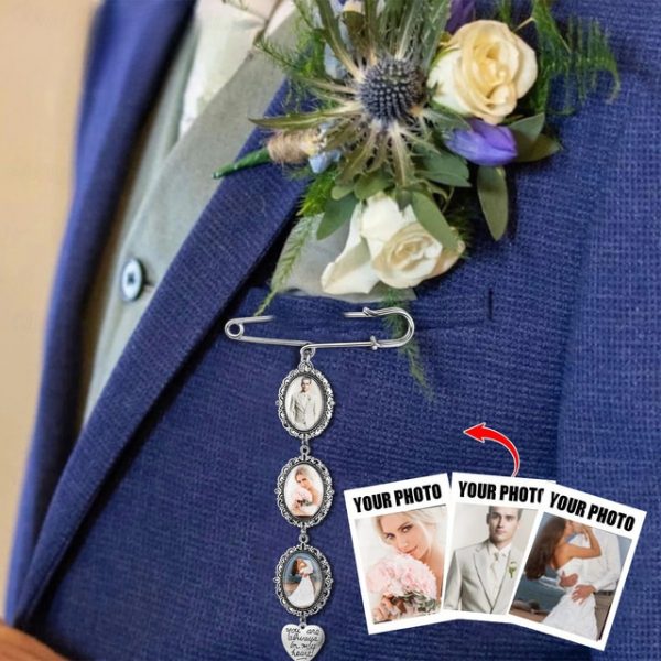 Personalized Graduation Pin Brooch Custom Photo Charm Best Wedding Graduation Memorial Sympathy Gift for Anniversary or Birthday Ideal for Friends, Fa