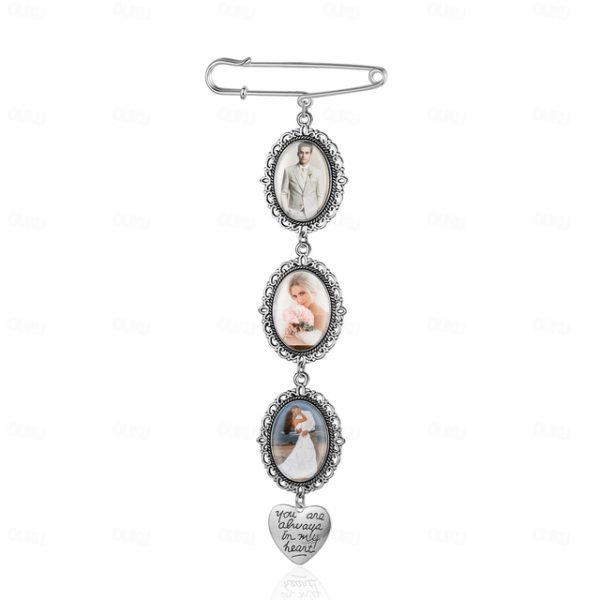 Personalized Graduation Pin Brooch Custom Photo Charm Best Wedding Graduation Memorial Sympathy Gift for Anniversary or Birthday Ideal for Friends, Fa