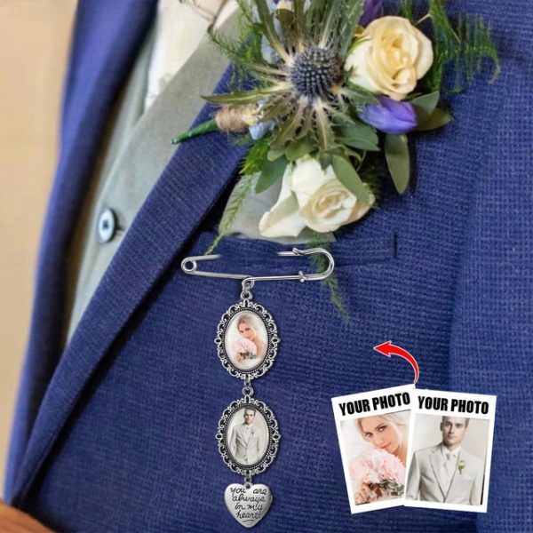 Personalized Graduation Pin Brooch Custom Photo Charm Best Wedding Graduation Memorial Sympathy Gift for Anniversary or Birthday Ideal for Friends, Fa