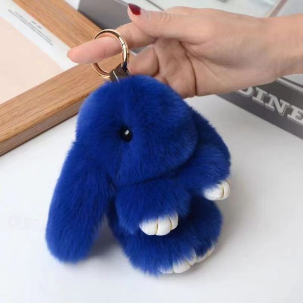 Plush Hanging Rabbit Pendant – Floppy Ear Bunny Keychain with Imitation Otter Fur, Mini Cute Rabbit Charm for Backpacks 2025 - US $4.99