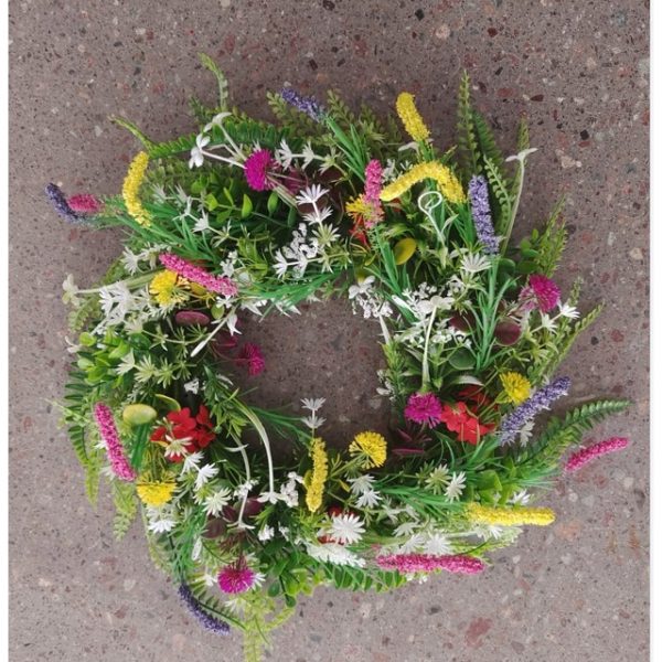 Wild Flower Garland Spring And Summer Garland Front Door Simulation Dry Flower Garland Plant Immortal Flower 45Cm 2024 - US $24.99