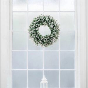 Winter Door Hanging Garland Of White And Green Leaves,Green Wreath Wedding Decoration 2025 - US $15.49